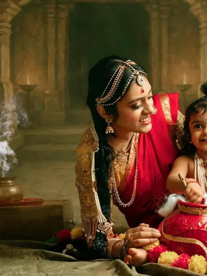 I am passionate about creating unique, artistic portraits. This mother and child session, themed around little Krishna, tells a beautiful cultural story with rich colors and emotion.