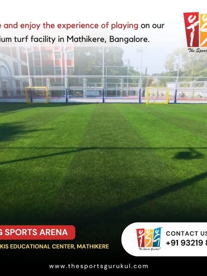 Our premium multi-purpose turf in Mathikere, Bangalore, is open for booking. Ideal for both football and cricket, it's a top-quality pitch for players who take their game seriously.