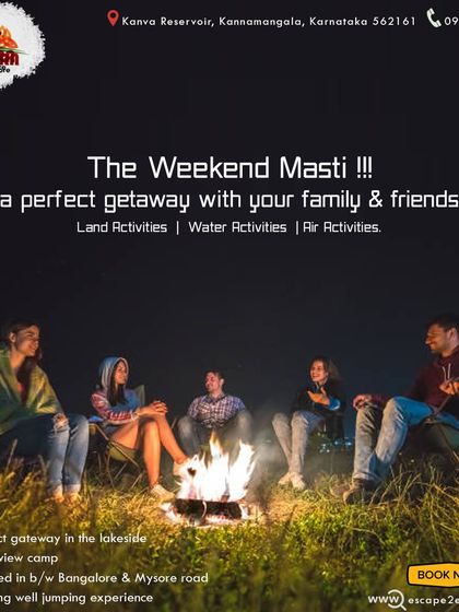 The weekend masti you've been looking for. Life is more fun with friends around a campfire.
