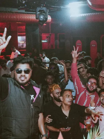 A moment with the crowd at House of Dopamine (HOD). I love getting off the console to party with everyone and make sure the vibe is right.