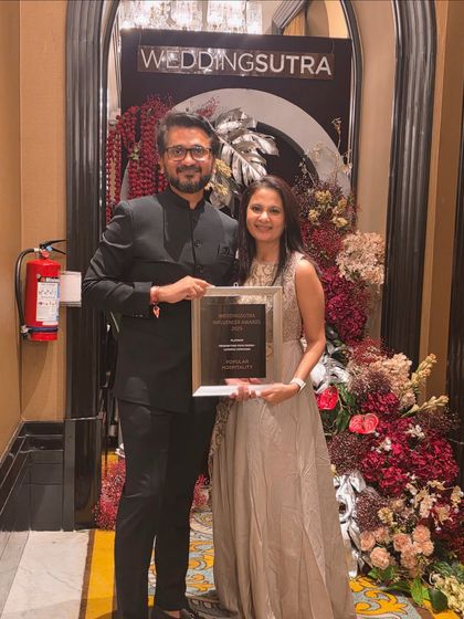 Celebrating our win for Trendsetting Food Design. We are grateful to WeddingSutra for this prestigious award and to our team for making it possible.