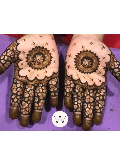 A beautiful lotus mandala design for the Vat Purnima festival.