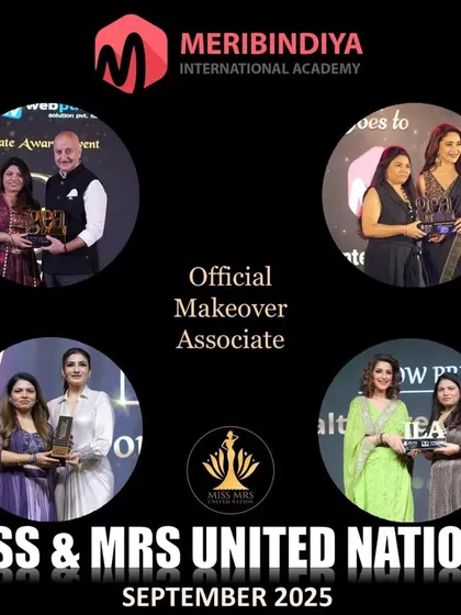 We are honored to be the Official Makeover Associate for the Miss & Mrs United Nations 2025 pageant. This partnership gives our students invaluable experience working on a global stage with delegates from around the world.