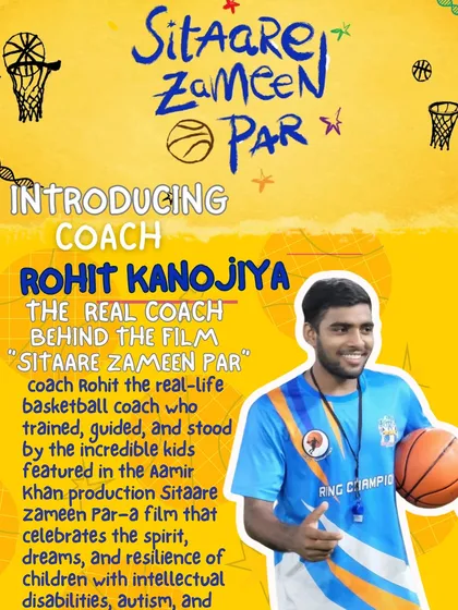 We want to introduce you to Coach Rohit Kanojiya, a key member of our coaching team for 'Sitaare Zameen Par'. His patience and expertise were instrumental in training the young actors, proving our belief that with the right guidance, everyone can be a champion on the court.