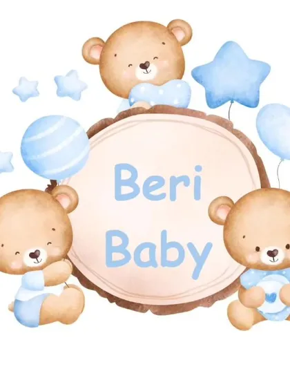 We can create custom stickers, like this 'Beri Baby' one, to personalize your hampers.