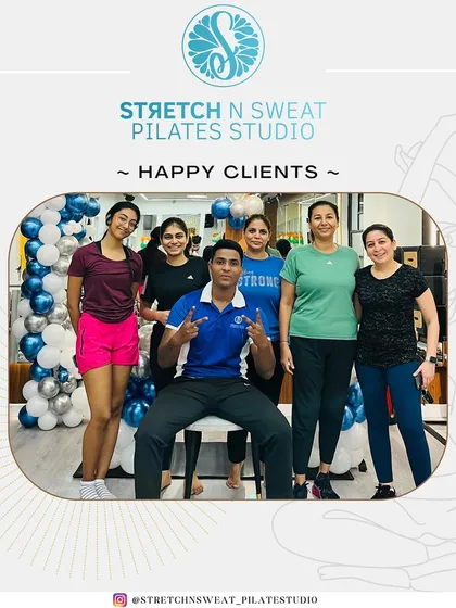 Nothing beats the energy of a group of happy clients after a great session. This is my Pilates family, building strength, balance, and smiles together.