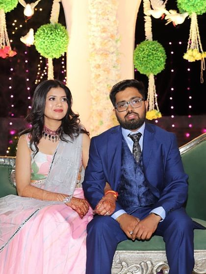 A sweet moment captured on our sangeet stage. These are the memories you'll cherish forever.