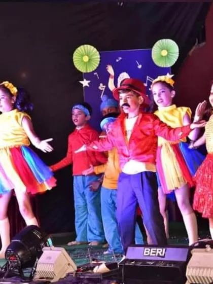 A colorful and cheerful performance by the youngest students at a school annual function. We make dancing fun and easy for little kids.