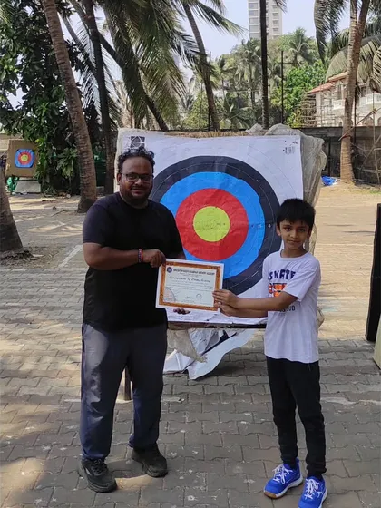 A student from our April 2024 basic batch receives his certificate.