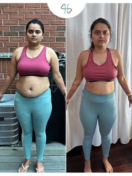 Front view of Ruchika's journey, celebrating her achievement and newfound confidence.