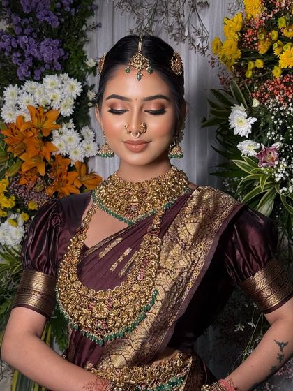 South Indian Bridal Drapes photo 37