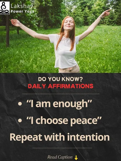 The power of daily affirmations like "I am enough" and "I choose peace" to rewire your mindset.