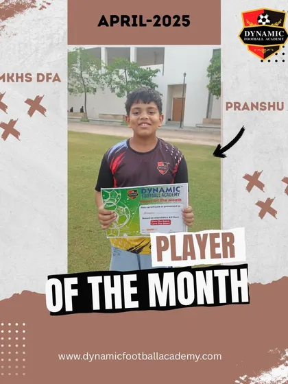 Congratulations to Pranshu, a Player of the Month for April. Every player's effort is special, and his hard work has truly paid off.