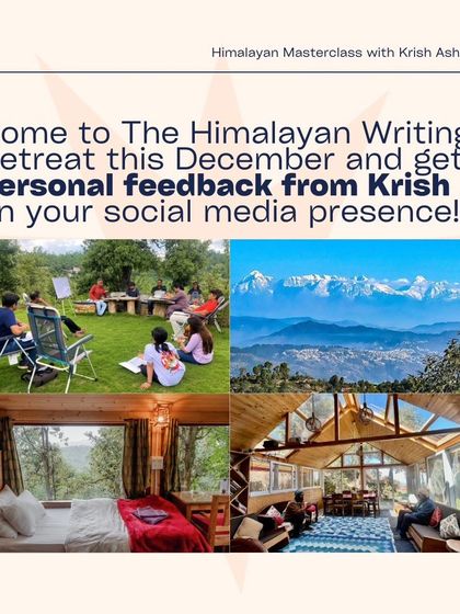 Get personalized feedback on your social media presence from tech guru and author Krish Ashok. His masterclass is perfect for creatives looking to build a digital brand without the burnout.