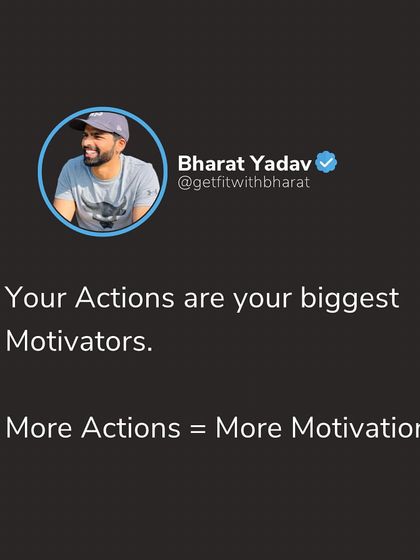 Your actions create motivation, not the other way around. The more you do, the more motivated you'll feel to keep going.
