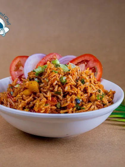 A taste of Korea for your event. My Nasi Korean Rice is a flavorful fried rice dish packed with vegetables and authentic Korean spices, offering a unique and delicious main course option.