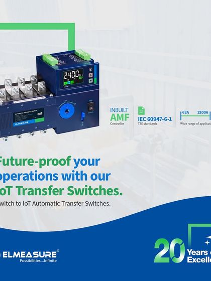 Future-proof your facility with our IoT Transfer Switches. These units provide intelligent, automated power management with inbuilt AMF controllers, ensuring your operations are always prepared for a power source failure.