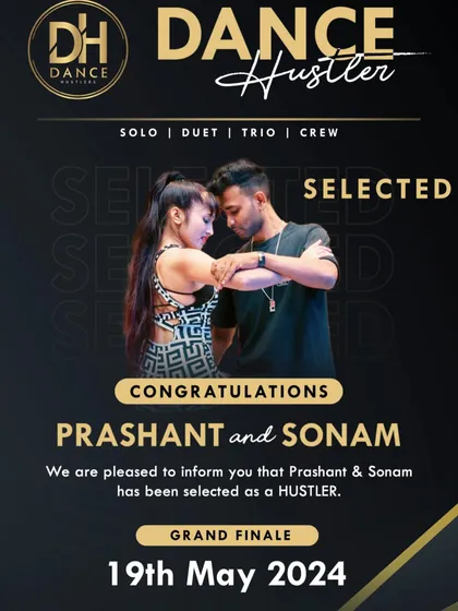 A proud moment being selected as a finalist for the Dance Hustler competition. It's always an honor to be recognized.