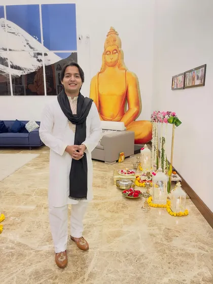 Embracing the festive spirit of Diwali. For me, festivals are a time for reflection, tradition, and offering music as a prayer.