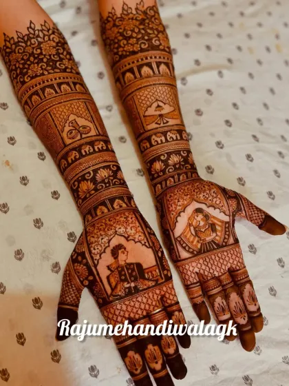 Raju Mehendi - Bridal Mehendi Custom Portraits: Your Story on Your Hands photo 38
