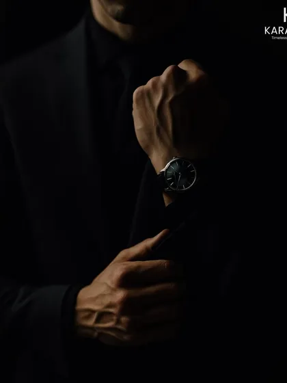 It is about time to style at our atelier. This image captures the essence of my brand: timeless, elegant, and minimalist menswear. The doors are always open for a new chapter in style.