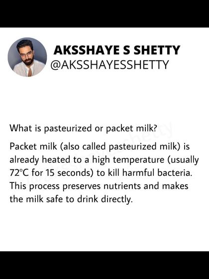 Pasteurised milk is already safe to drink. Overheating it can destroy heat-sensitive vitamins and lower its protein quality. Gently warming it is enough to preserve its maximum nutritional value.