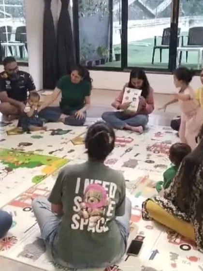 During our Fiddle semester, we use storybooks and songs to engage the children. This activity helps build early literacy and language skills in a playful, musical way.