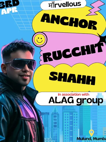 A cool, graphic poster for an event in Mulund. I love it when the event branding matches my energetic style.