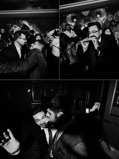 A collage of candid moments from the dance floor. We get right in the middle of the action to capture the fun, the laughter, and the crazy dance moves of the guests.