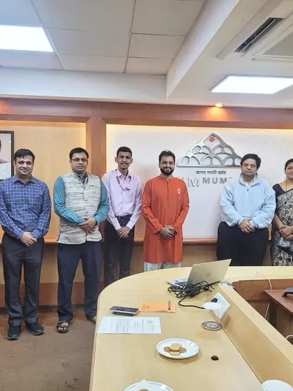 The teams from Kaivalyadhama and IIM Mumbai gather after signing the MoU. This group photograph marks the beginning of a collaborative journey to bring yogic principles into management studies.
