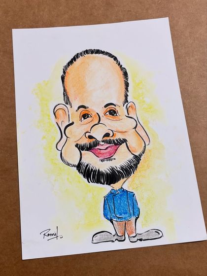 The second of the two solo pastel portraits. I focused on creating a friendly and cheerful expression that lights up the page.