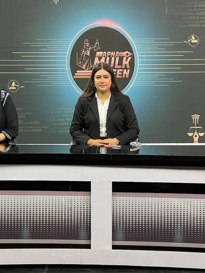 At the DD Urdu studio for a show on the Indecent Representation of Women Act, 1986. It is crucial to discuss and understand laws that protect the dignity of women.