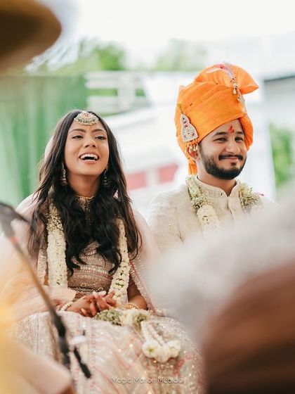 Pure, uninhibited laughter during the wedding ceremony. My goal is to make brides feel so comfortable and confident that they can completely be themselves.