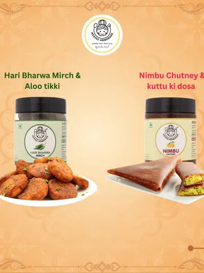 Add a kick to your Navratri aloo tikki with our Hari Bharwa Mirch, or pair your kuttu ki dosa with our zesty Nimbu Chutney.
