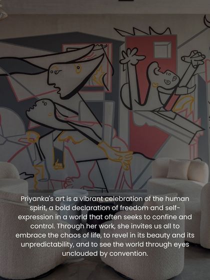 A quote from The Artist Fix feature, stating that our work "invites us all to embrace the chaos of life."