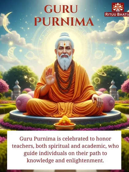 Guru Purnima is a celebration of all teachers, both spiritual and academic, who guide us toward knowledge and enlightenment. This day is a reminder to honor those who have illuminated our path with their wisdom and grace.