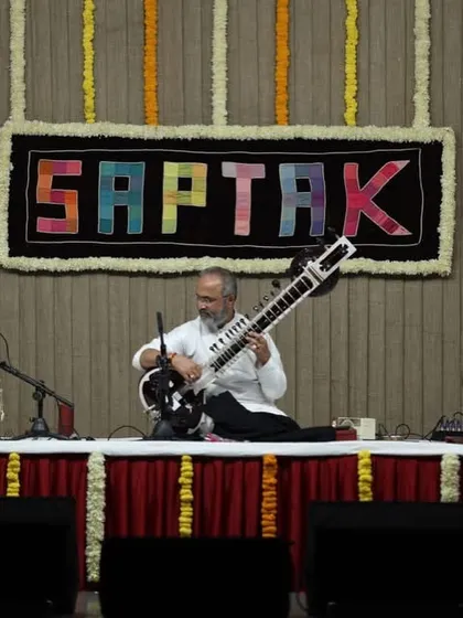 Performing at the renowned Saptak festival in Ahmedabad. This festival has been a part of my musical life since I was a teenager.
