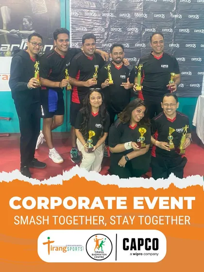 All smiles and trophies at the conclusion of the CAPCO corporate event. My goal is to make sure everyone leaves feeling energized and more connected with their colleagues.