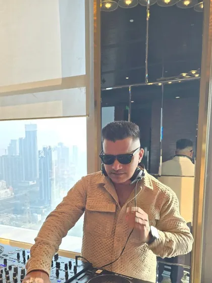 A sundowner session with a stunning city view in the background. I enjoy playing a more chilled-out set as the sun goes down before the party kicks off.