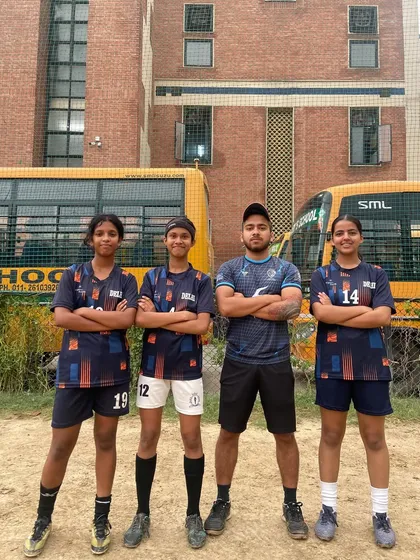 Three of our stars, Alisha, Prapti, and Aayushi, were selected for the Delhi U14 squad for the School National Championship. It's a proud moment to see them represent our academy and the state.
