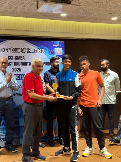 The awards ceremony for the BD U17 winners, Anmol Sharma and Vikrant Negi. A proud moment seeing their hard work in training pay off.