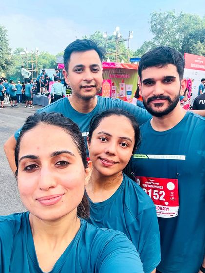 A post-run selfie with my team. Sharing these experiences with others makes the journey even more rewarding.