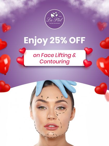 Our Valentine's special included a discount on Face Lifting and Contouring treatments. These procedures are perfect for anyone looking to redefine their features and achieve a refreshed, rejuvenated appearance.