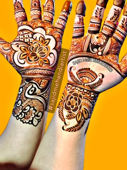 This vibrant design is full of life, with bold floral and paisley elements. The use of negative space within the patterns makes each motif pop, resulting in a very dynamic and beautiful look.