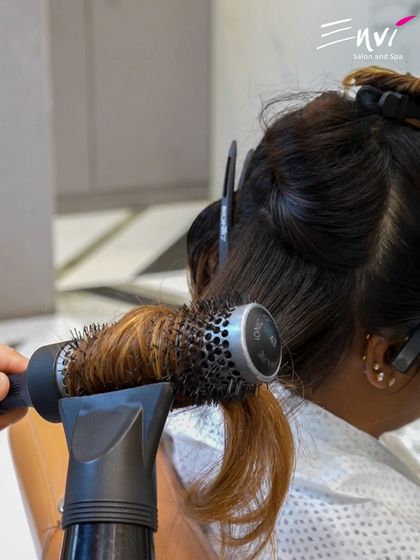 The art of the blowout. After a nourishing treatment, we use professional techniques to style your hair for a smooth, voluminous finish.