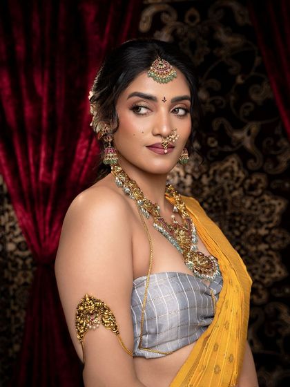 Thesparklebox - Occasion Wear Jewellery Rental Vibrant Kempu & Antique Sets photo 13