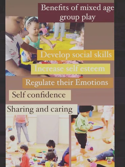 My events often have children of different ages playing together. This is so beneficial for everyone. Younger children learn by watching the older ones, and older children develop leadership and empathy skills.