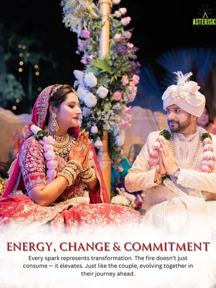 The fire represents energy, change, and commitment. We ensure these profound moments are captured with the respect and beauty they deserve.