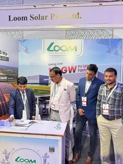 Another shot of our team at the Raipur Confex, ready to discuss the future of solar energy and forge new collaborations.