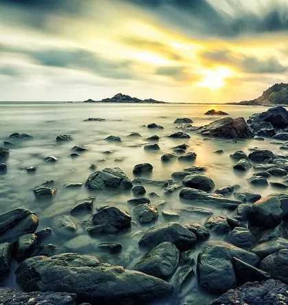 A long exposure shot from my archives of Gokarna, turning the ocean waves into a soft, misty dreamscape around the ancient rocks. This image was made when Gokarna was still a quiet, hidden gem.